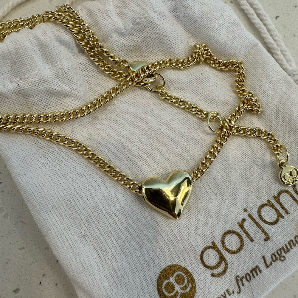 Gorjana Lou Heart Charm Necklace